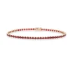 Pulsera Rivière con Rubíes 4,80 cts en Oro Rosa