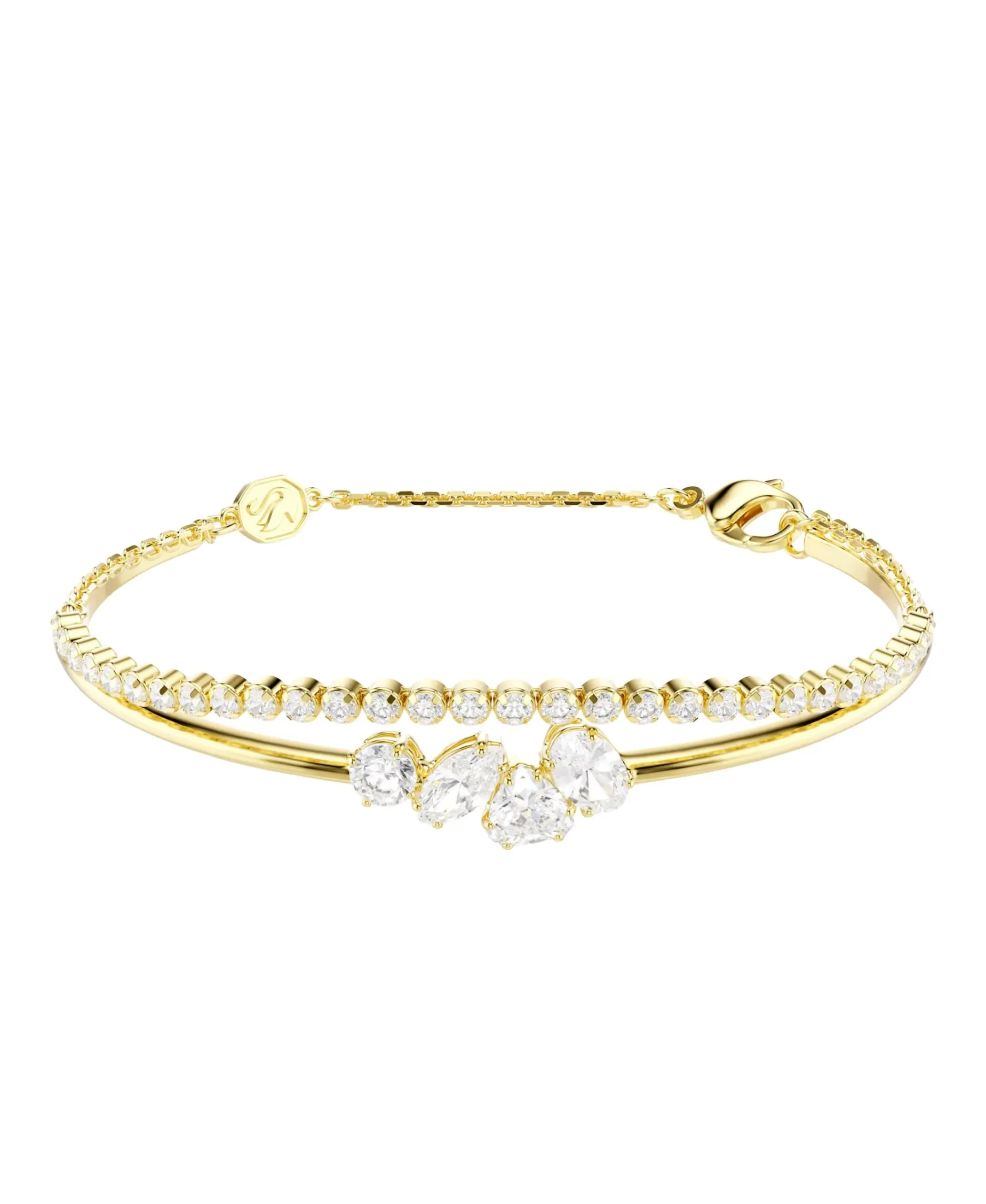 Pulsera Swarovski Mesmera Plata Dorada Con Circonita | 5747953
