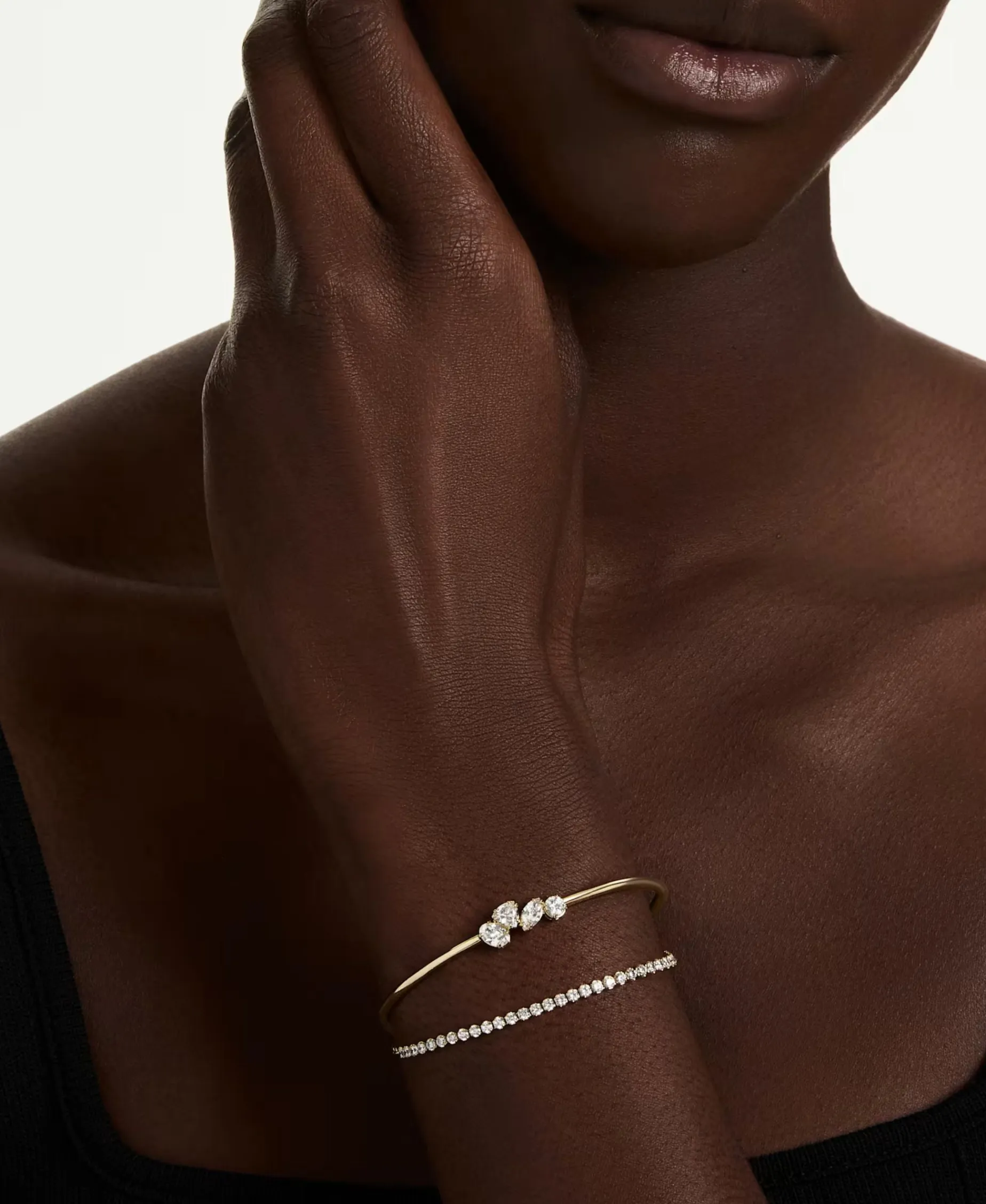Pulsera Swarovski Mesmera Plata Dorada Con Circonita | 5747953