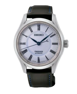 Seiko Presage Automático Blanco Acero y Piel 40,5 mm | SPB319J1