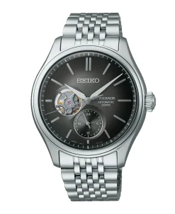 Seiko Presage Classic Open Heart Negro Acero 40,2 mm | SPB471J1