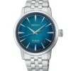 Seiko Presage Cocktail Time Emerald Mist Automático Azul Acero 38,5 mm | HCB001J1