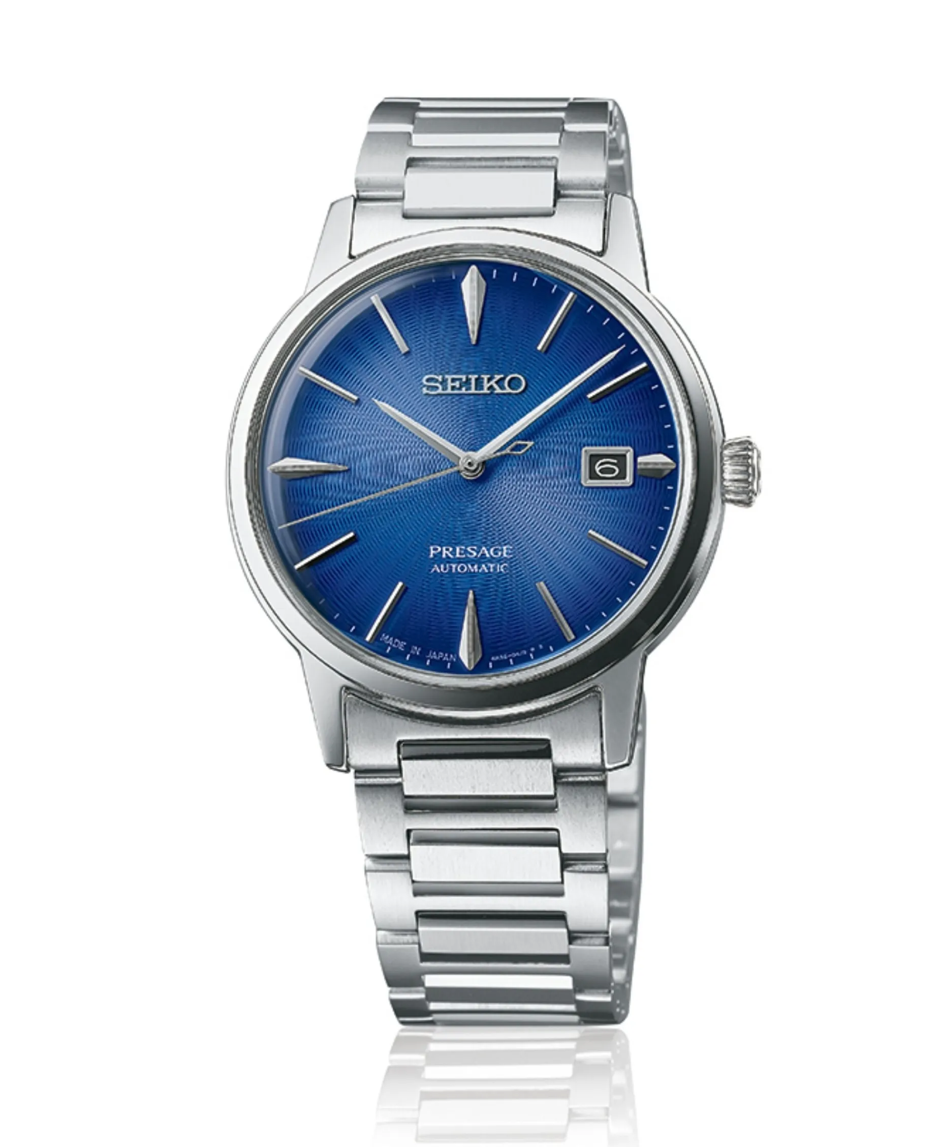Seiko Presage Cocktail Time The Aviation Automático Azul Acero 39,5 mm | SRPJ13J1