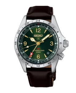 Seiko Prospex Alpinist Mechanical GMT Verde Acero 39,5 mm | HBC007J1