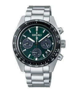 Seiko Prospex Speedtimer Cronógrafo Solar Verde Acero 39 mm | SSC933P1