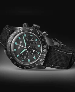 Seiko Prospex Speedtimer Cronógrafo Solar Negro Acero PVD 41 mm | SSC923P1