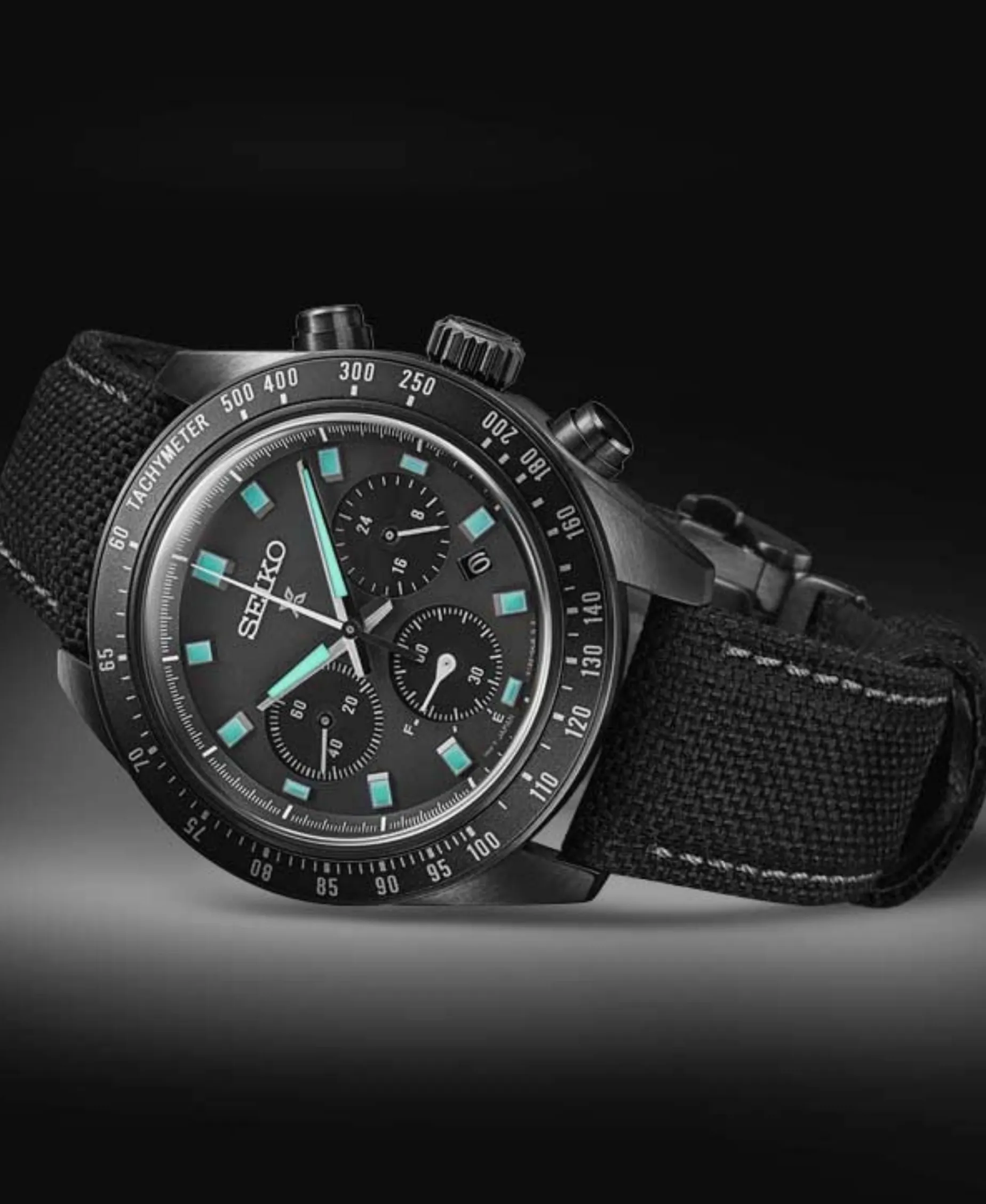 Seiko Prospex Speedtimer Cronógrafo Solar Negro Acero PVD 41 mm | SSC923P1
