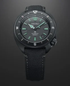 Seiko Prospex Turtle Black Series Automático Negro Acero PVD | SRPH99K1