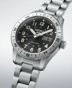 Seiko 5 Sports Field Automático Brújula Negro Acero 41 mm | HDB006