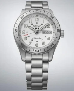 Seiko 5 Sports Field Automático Brújula Blanco Acero 41 mm | HDB007K1