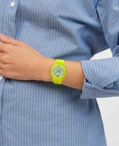 Swatch Luminously Lemon 34 mm | SO28J103