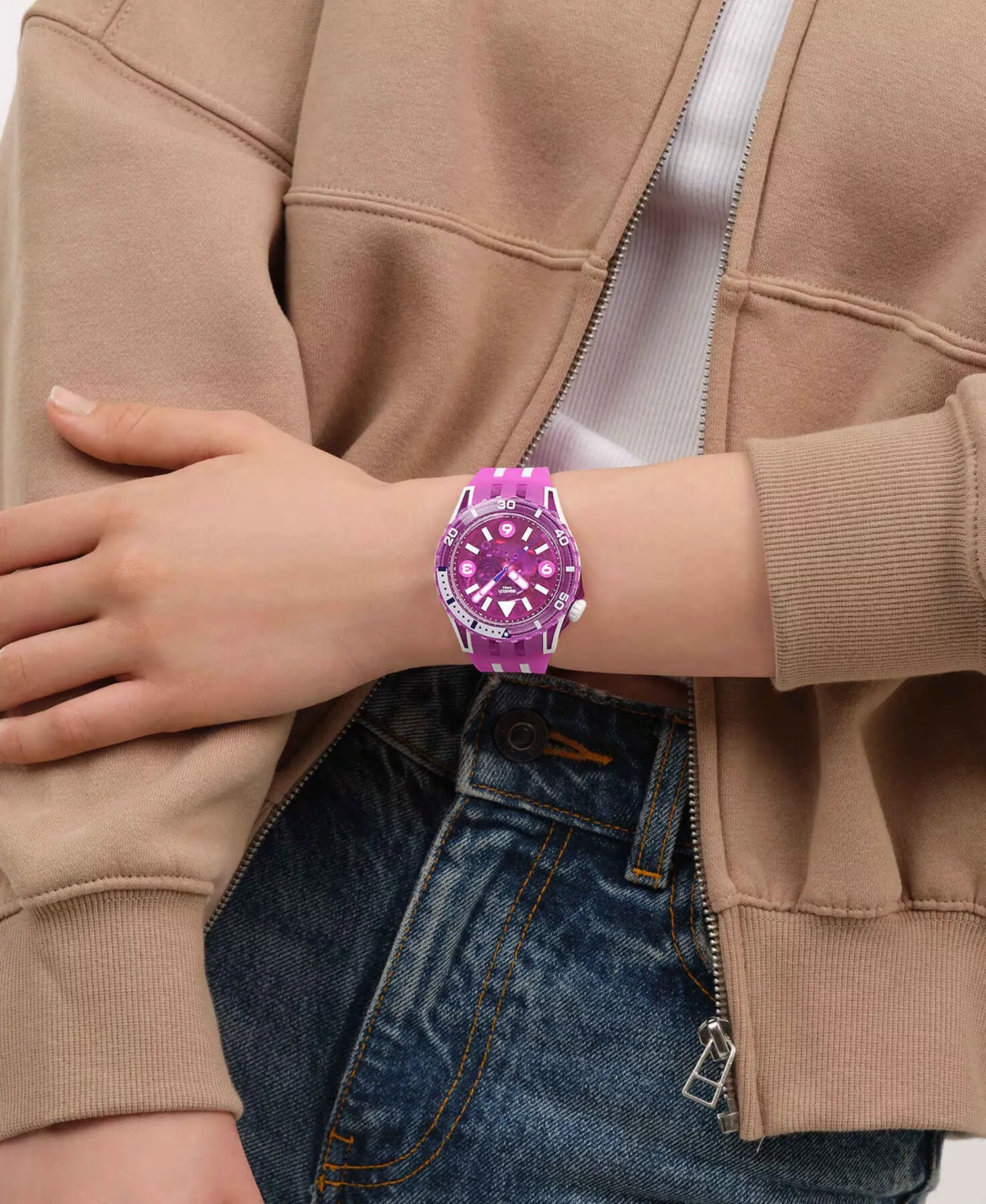 Swatch Scubaqua Flower Hat 44 mm | SSCU09P100