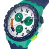Swatch Time Flies Cronógrafo Blanco Polímero 42 mm | SUSG412