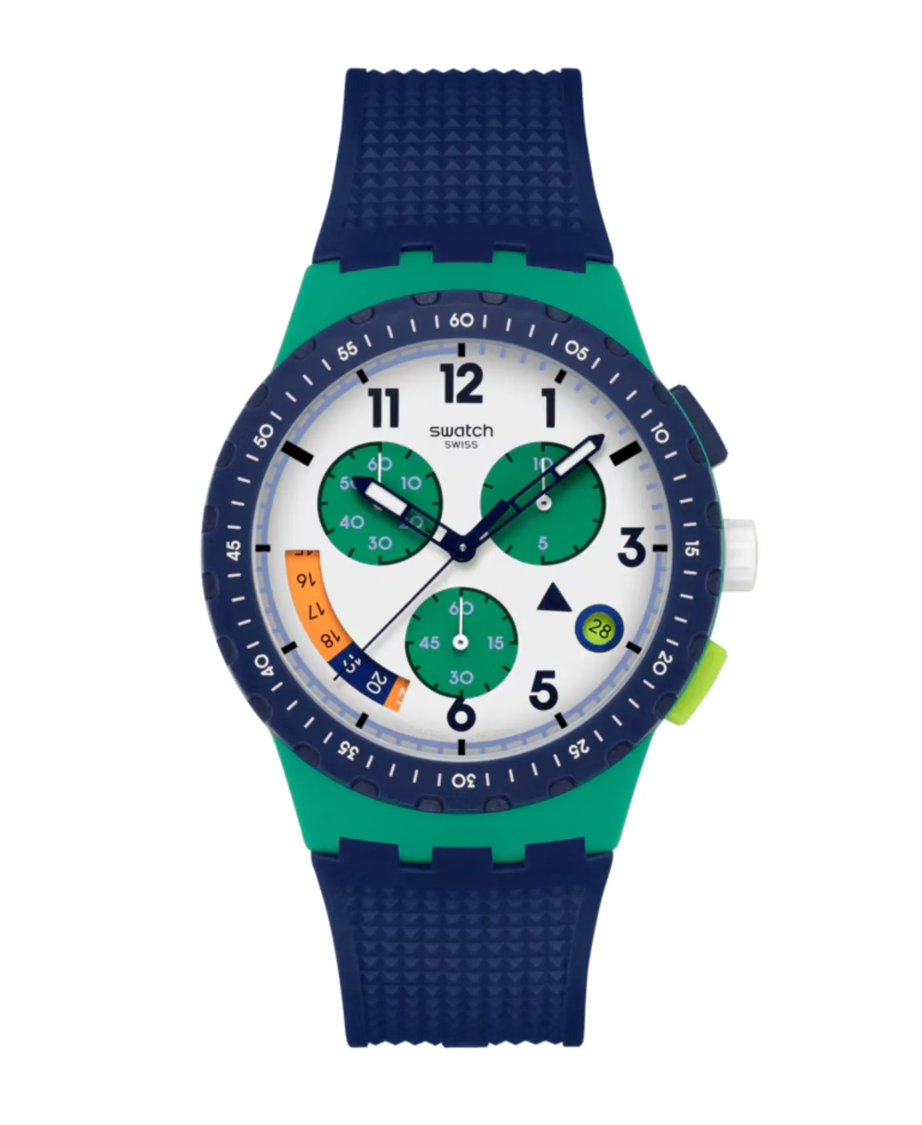 Swatch Time Flies Cronógrafo Blanco Polímero 42 mm | SUSG412