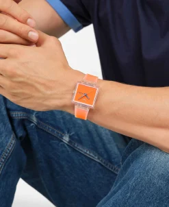 Swatch What If See Thru Orange 41,80 mm | SO38K704