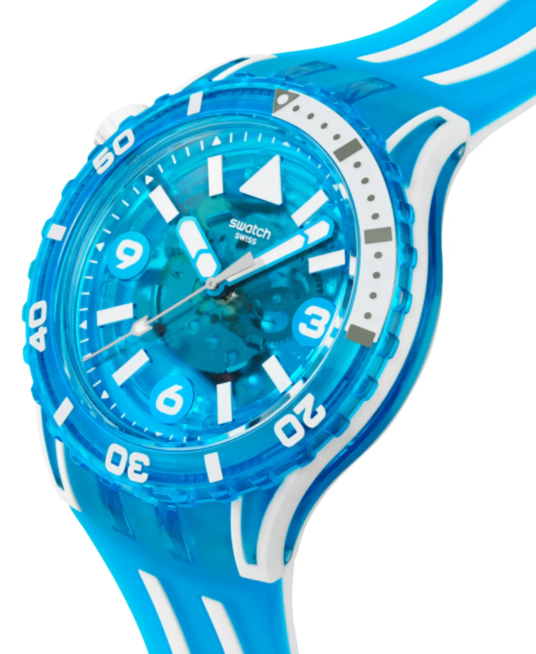Swstch Scubaqua Blue Fire 44 mm | SSCU09S100