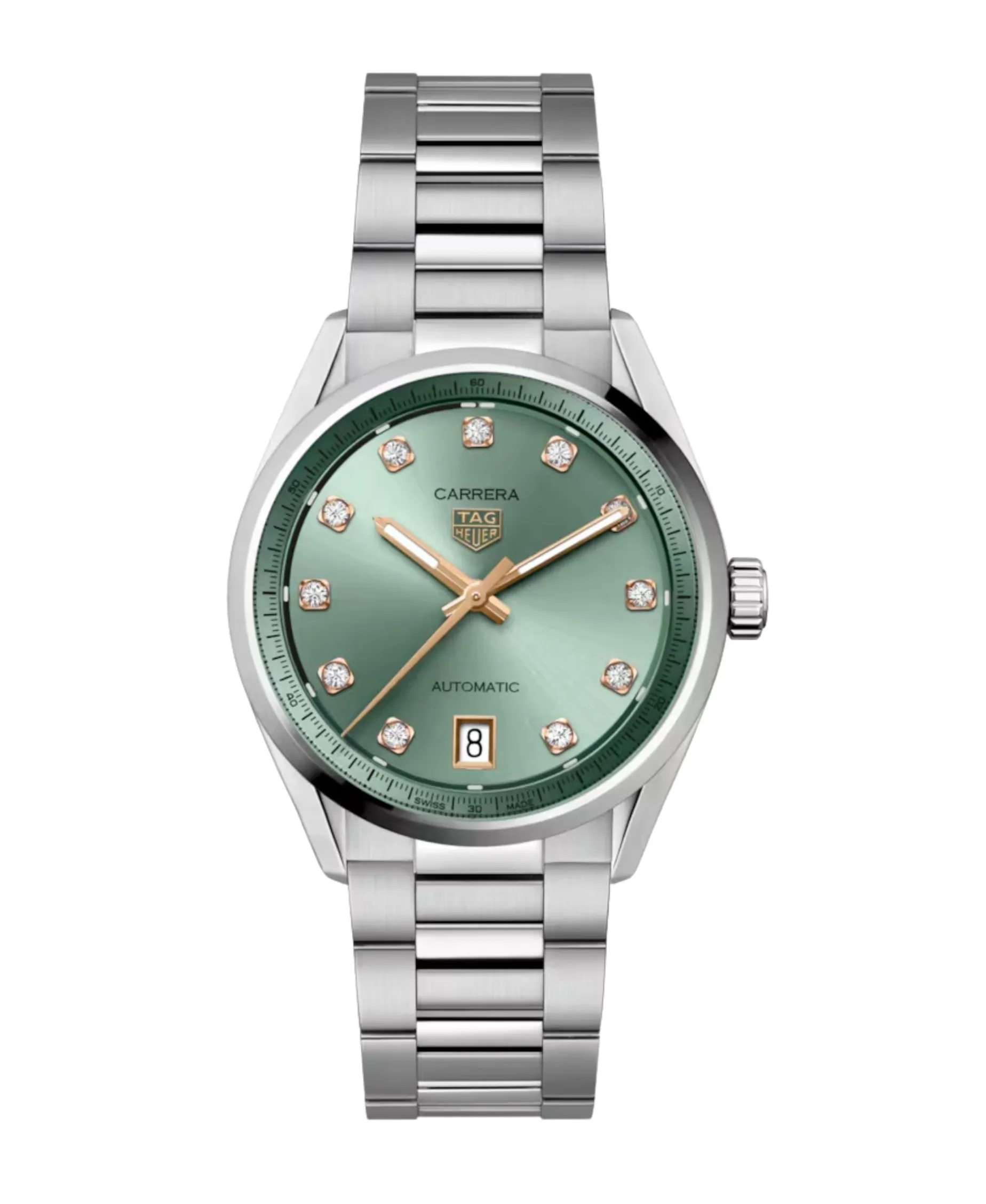TAG Heuer Carrera Date Automático Calibre 7 Verde 36 mm | WBN2317.BA0001