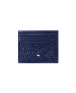 Tarjetero MONTBLANC Meisterstück Soft Grain 6 CC Piel Azul - 127947