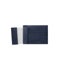 Tarjetero Sartorial MONTBLANC 4 + 1 CC Piel Azul - 128594
