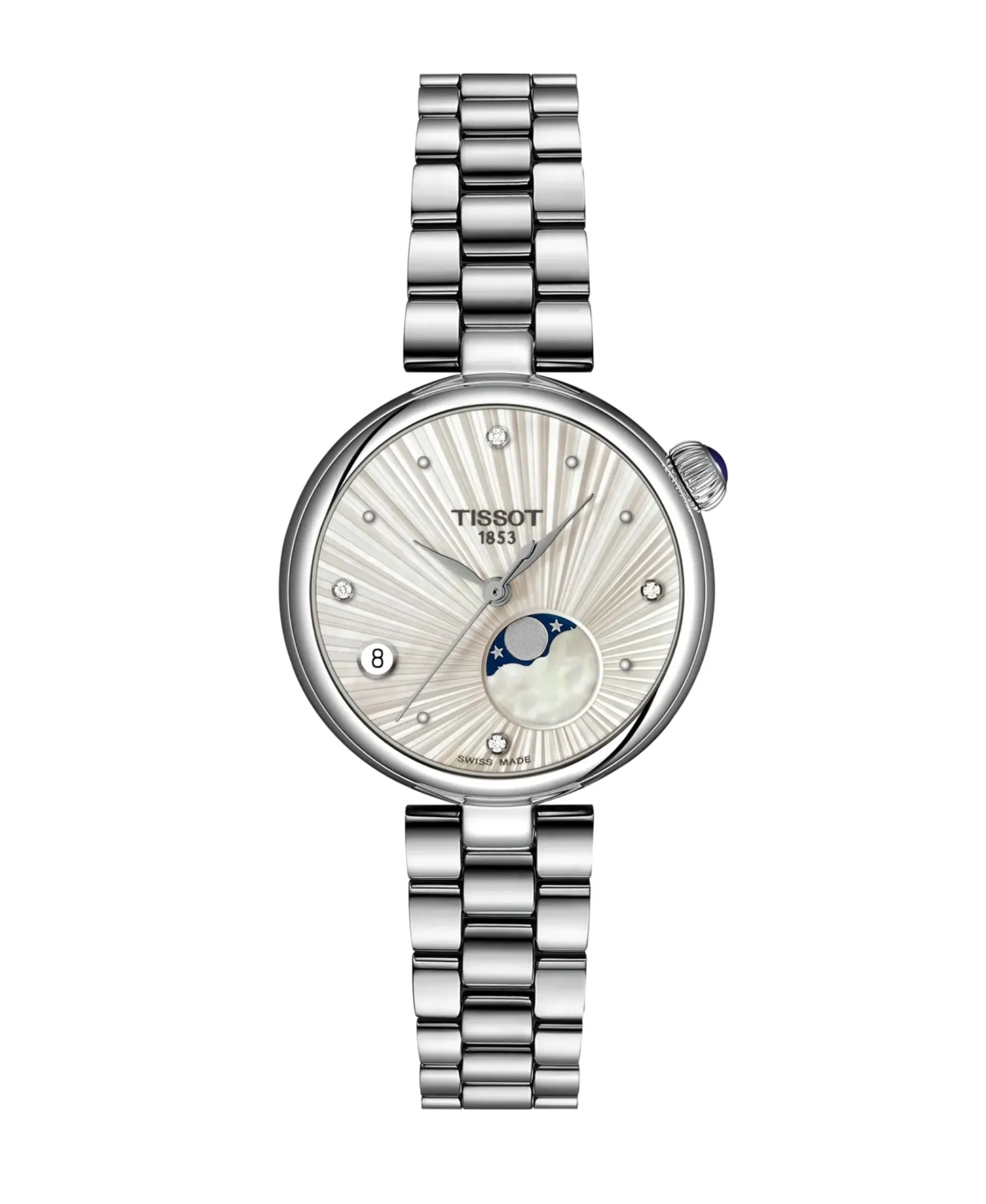 Tissot Desir Fase Lunar Diamantes Plateado Acero 29.6 mm | T152.223.11.036.00