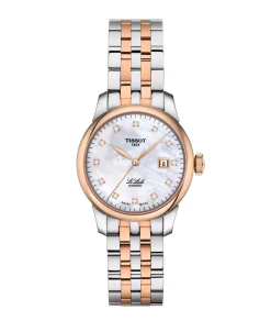 Tissot Le Locle Automático Diamantes Nácar Blanco PVD 29 mm | T006.207.22.116.00