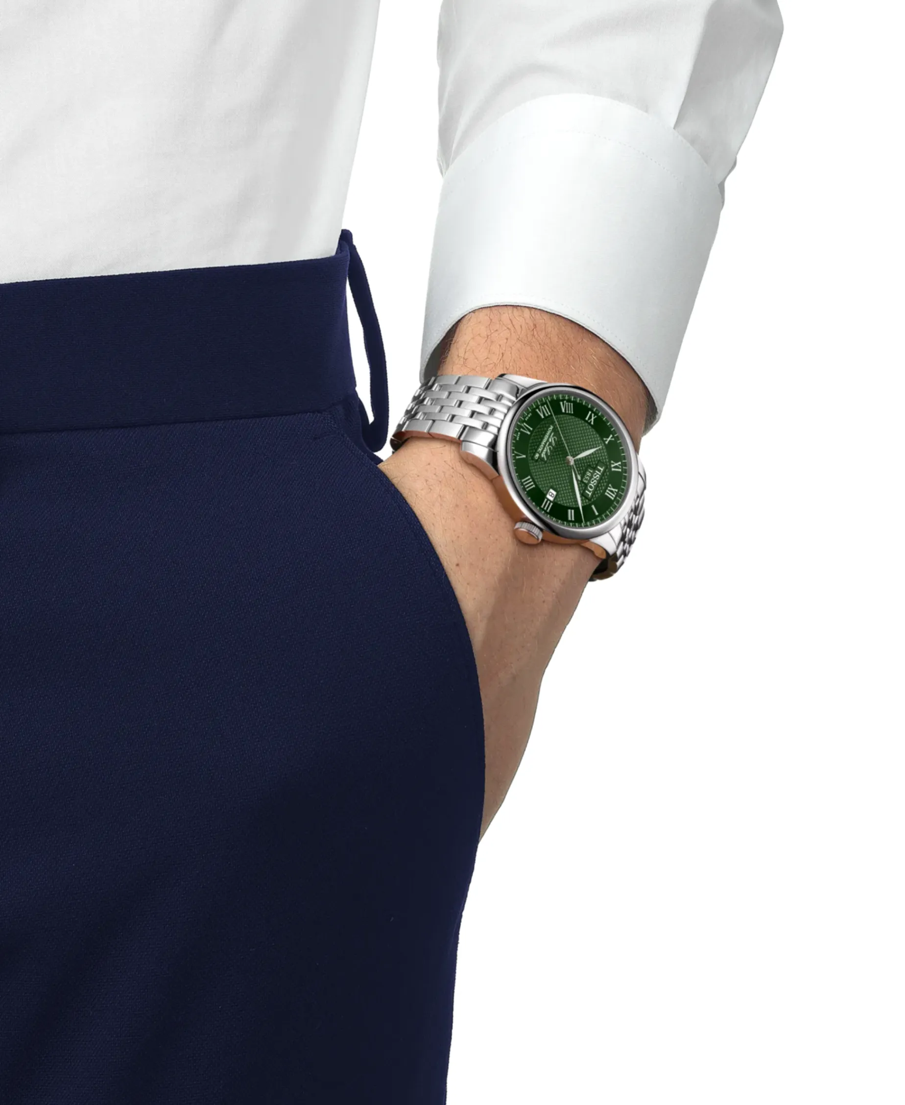 Tissot Le Locle Powermatic 80 Verde 39,3 mm | T006.407.11.093.00