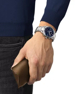 Tissot PR 100 Chronograph Azul y Acero 40 mm | T150.417.11.041.00