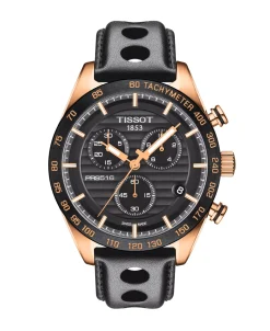 Tissot PR516 Cronógrafo Oro Rosa y Negra 42 mm | T100.417.36.051.00