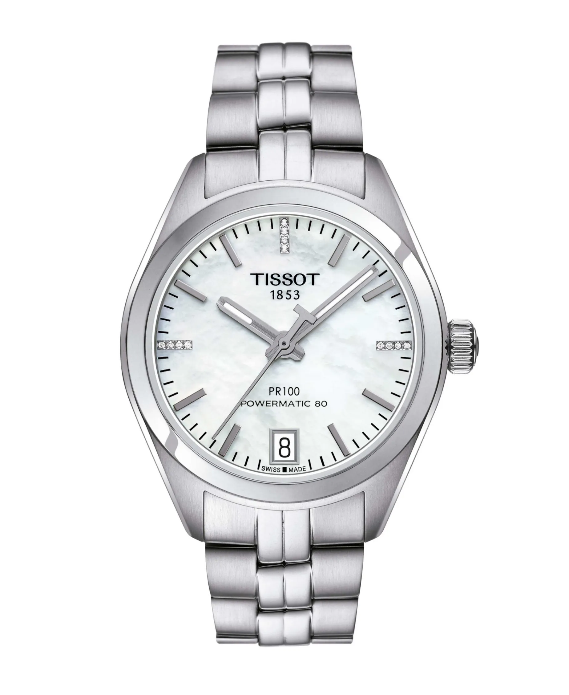 Tissot PR 100 Lady Acero Inoxidable Blanca 33 mm | T101.207.11.116.00