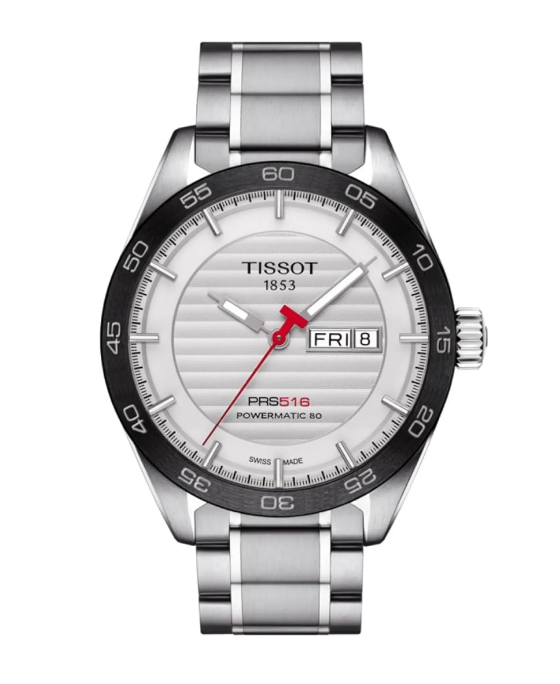 Tissot PR516 Powermatic 80 Acero Blanca 42 mm | T100.430.11.031.00