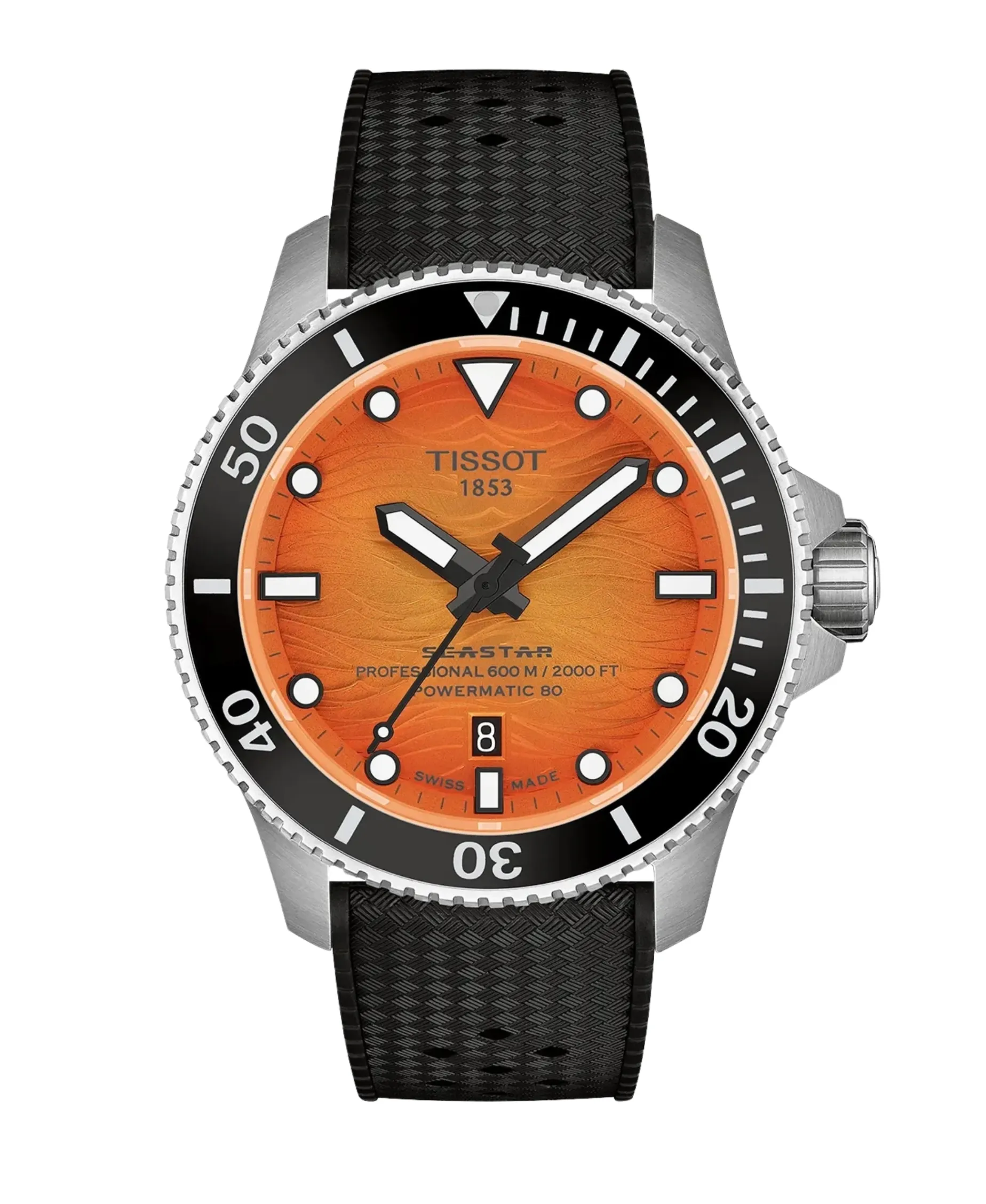 Tissot Seastar 2000 Powermatic 80 Naranja 44 mm | T120.907.17.281.00