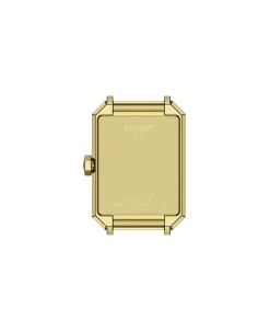 TISSOT SRV 30 mm Rectangular PVD Oro Amarillo | T160.110.33.023.00